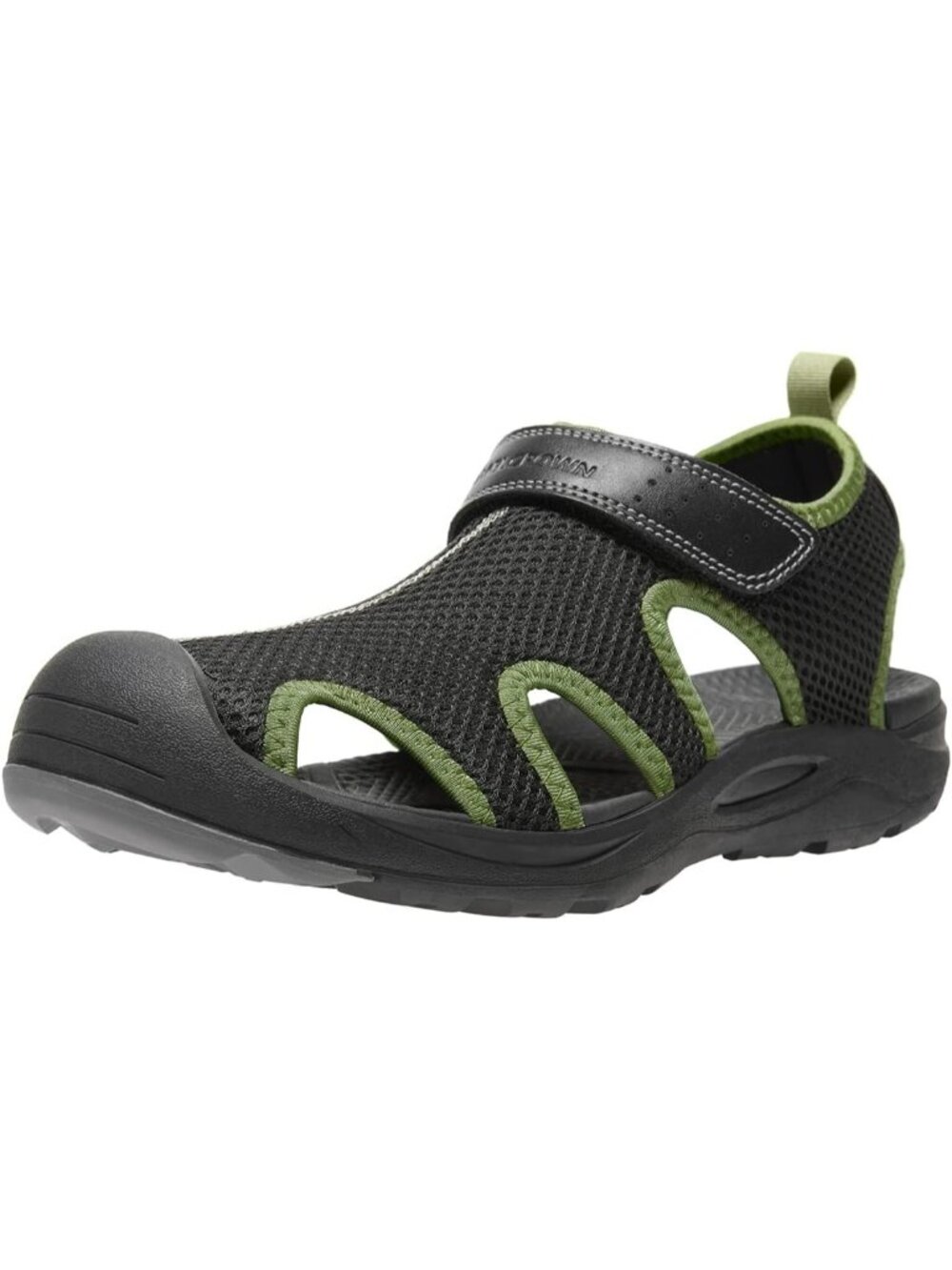 Men's Black Mesh Hiking Sandals Closed-Toe Beach Sandal for Athletic Outdoor